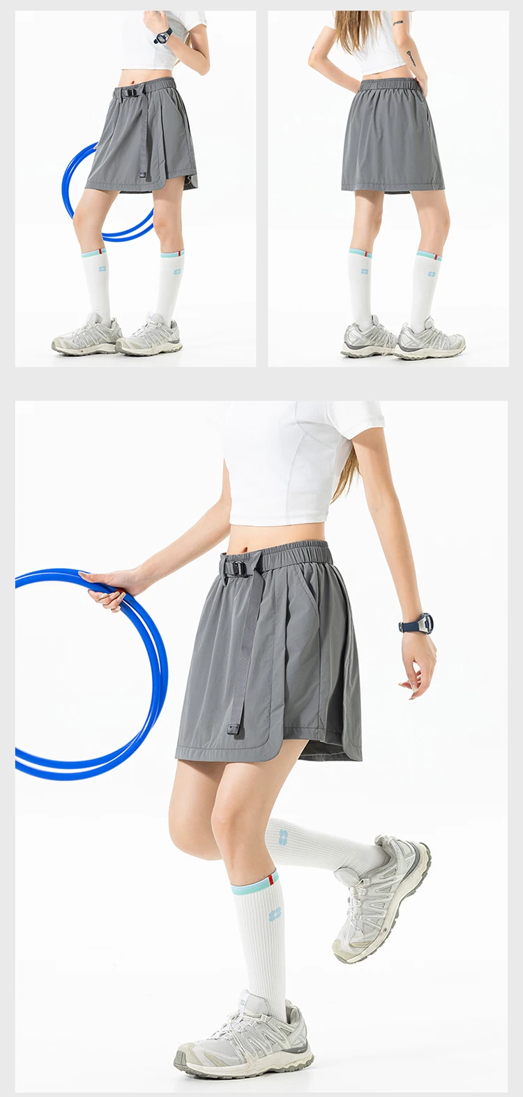 Summer Outdoor Hiking Lightweight Quick Dry Sport Skirt Shorts Women Sweet Girl Streetwear Y2k Loose Casual Cargo Shorts Skirts