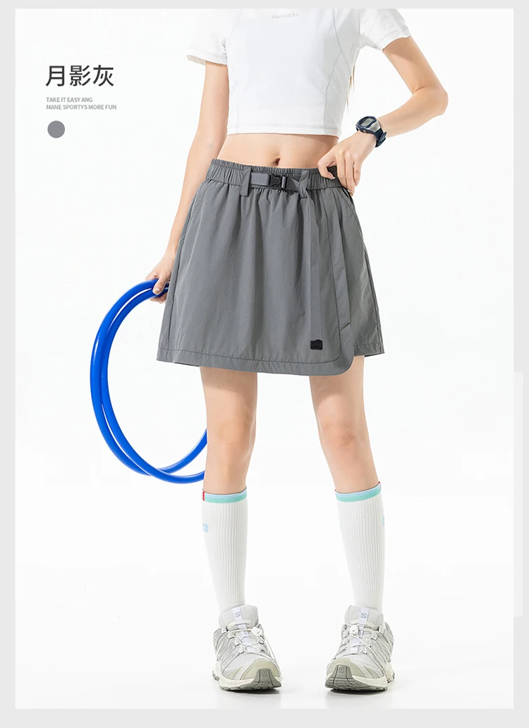 Summer Outdoor Hiking Lightweight Quick Dry Sport Skirt Shorts Women Sweet Girl Streetwear Y2k Loose Casual Cargo Shorts Skirts