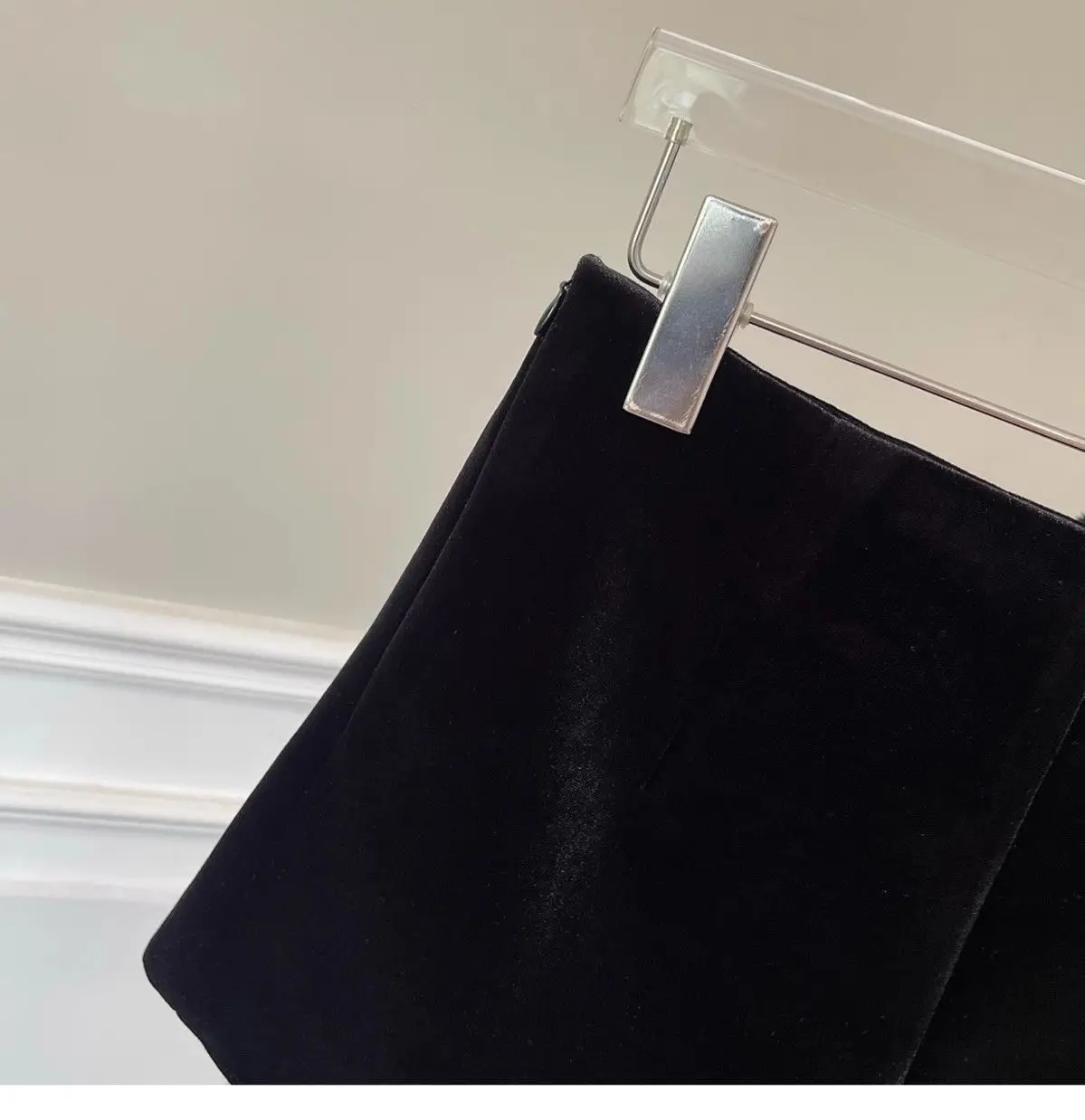 Wide Leg Black Velvet Shorts Pantalones Cortos De Mujer Shorts Feminino Femme Autumn Winter Ropa Mujer High Waisted