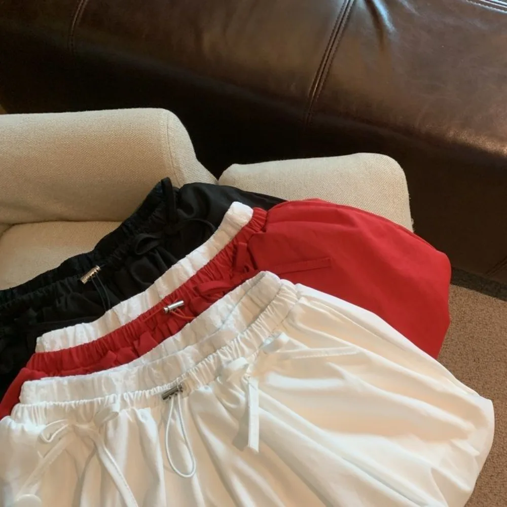 Neploe Sweet Spice Girls Bow Cloud Femme Pantalon Bud Ball Gown Short Slim Shorts All-match Ruched French Casual High Waist Pant