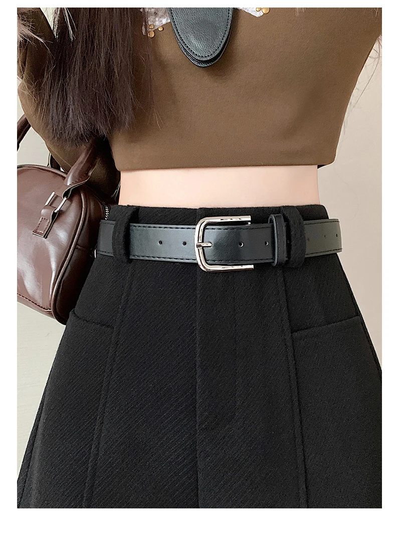 2025 Streetwear Woolen Winter Shorts Woman Casual Loose Wide Leg Short Pants Femme With Belt Booty Grey Black Cargo Shorts Women