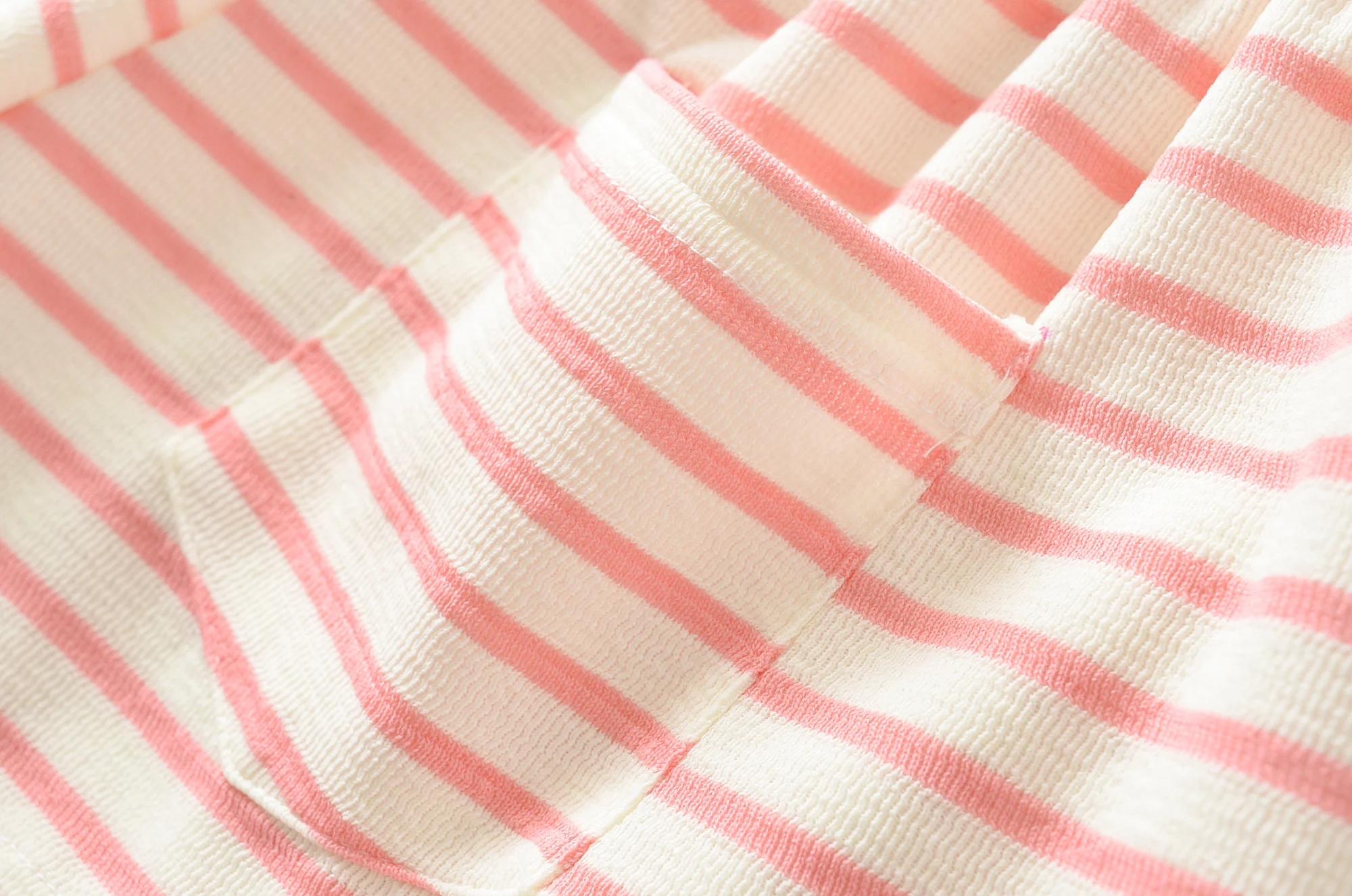 Autumn Women Pink White Stripes Drawstring Elastic Waist Shorts Knitting Polyester Cotton Mini Short Pants Casual Trousers Black