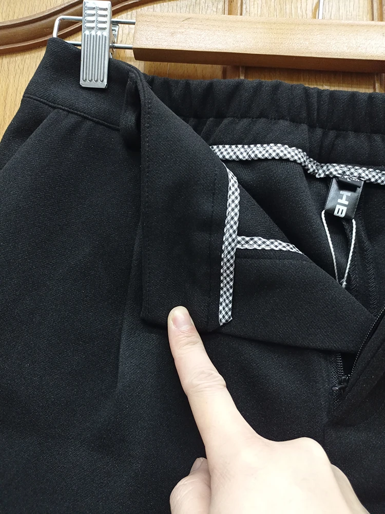 Fashion Thicken Warm Loose Pockets Female Faux Woolen Straight Shorts 2025 Autumn Winter High Waist Ladies Wide Leg Shorts N809