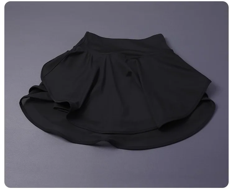 NO WORRY Tennis Skirt W/ Built-in Shorts - High Waisted Workout Skort for Running/Yoga | Solid Color W/ Lining & Anti-Slip