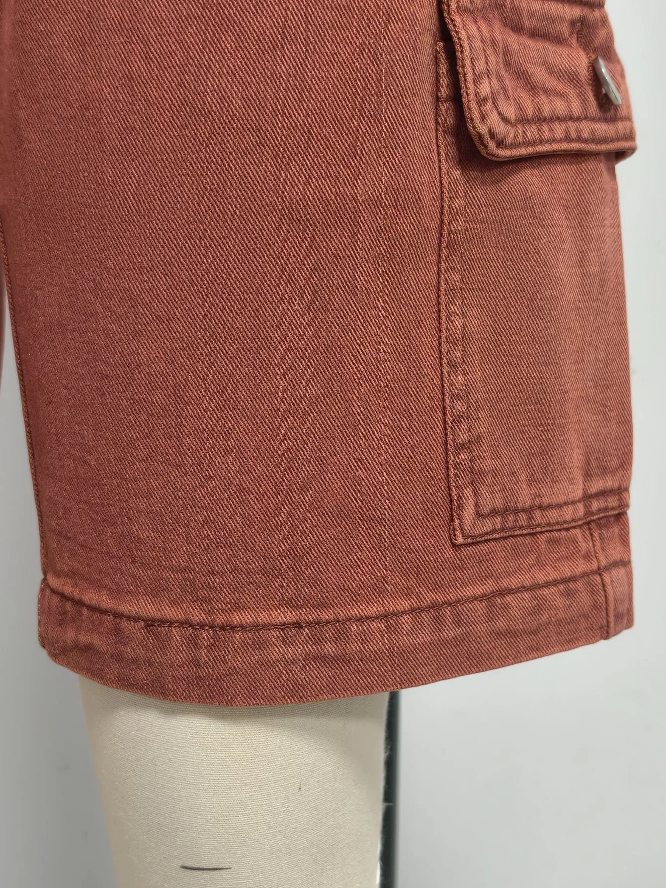 High Waist Pocket Shorts Distressed with Streetwear Retro Pockets Straight Leg Washed Finish No Stretch Summer Wash Women Shorts