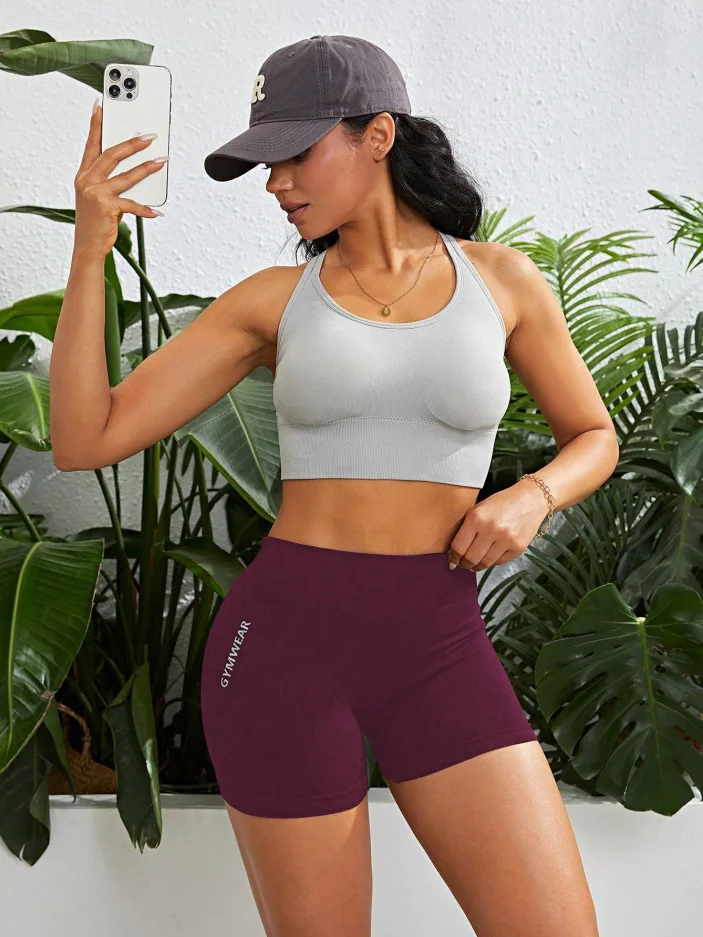 Summer Sexy Yoga Shorts for Women Gym Workout Running Pilates Training Shorts High Waist Stretchy Fitness Activewear Quick Dry