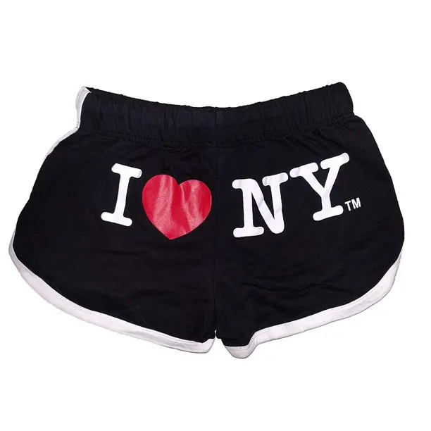 Y2k Loose Y2K Clothing Women's Shorts High Waist I LOVE NY Print Summer Harajuku Aestheticism Fashion Sports Sweatpants Beach