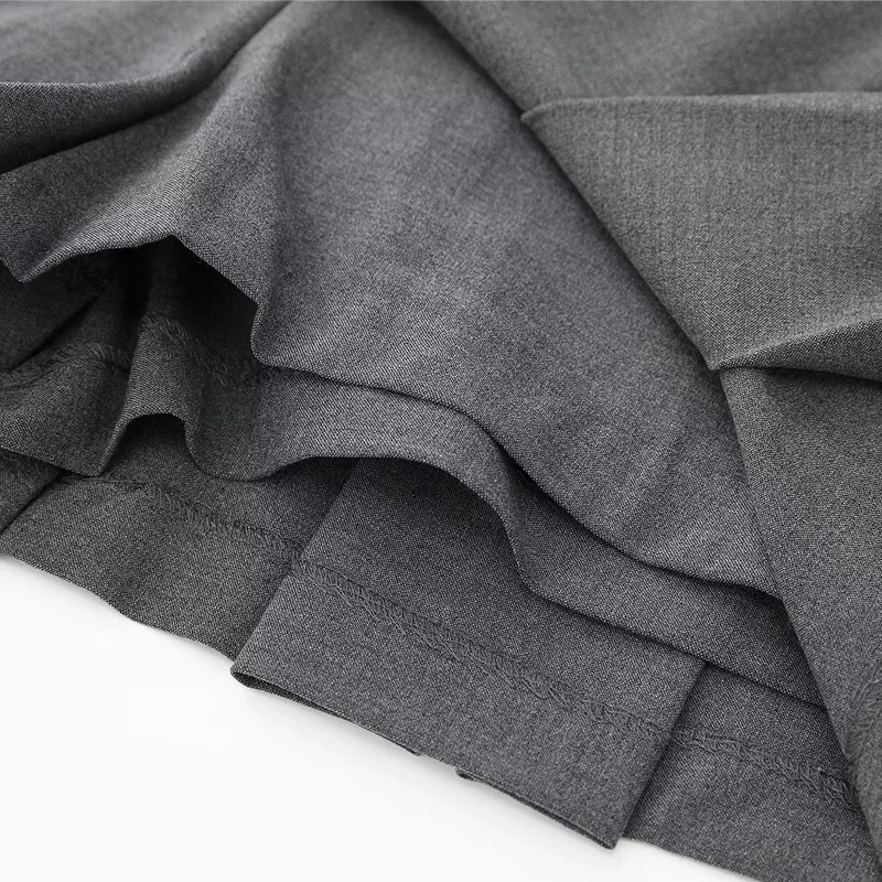 HXAO Pleats Skirt Shorts Summer Y2K Grey Skort For Women Black Mini Skirt Pants Woman Fashion Mid Waist Casual Shorts Skirt