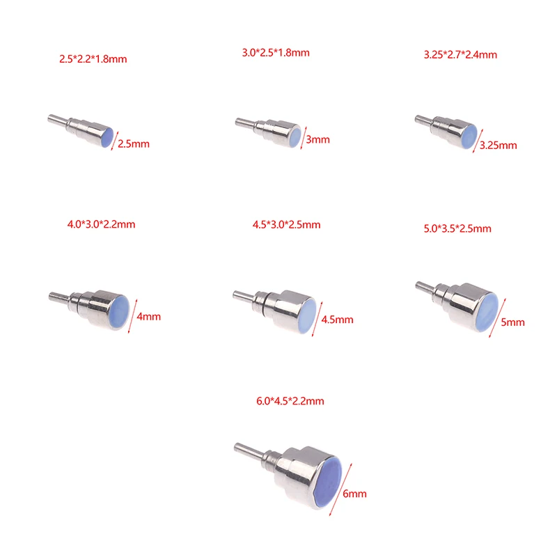 【LUL】1Pc 2.5/3.0/3.25/4.0/4.5/5.0/6.0MM Head Stainless Steel Watch Pusher Screw-in Type Chronograph Push Button