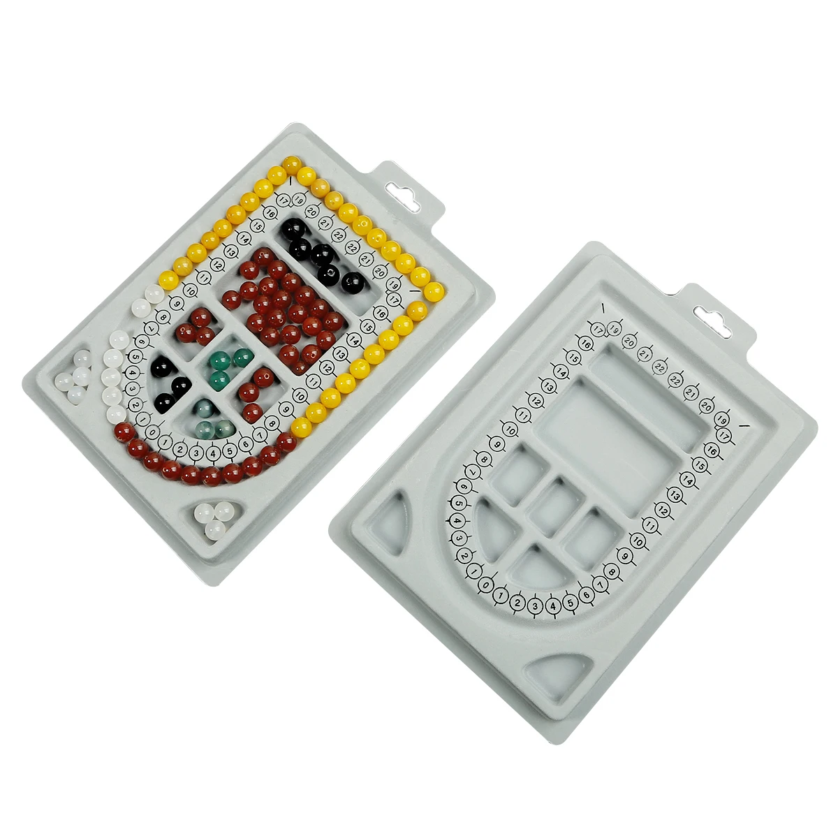 1Pc Gray Flocked Bead Board Professional Jewelry Organizer Tray Design Craft Shovel for Jewelry Making Measuring Tool Supplies