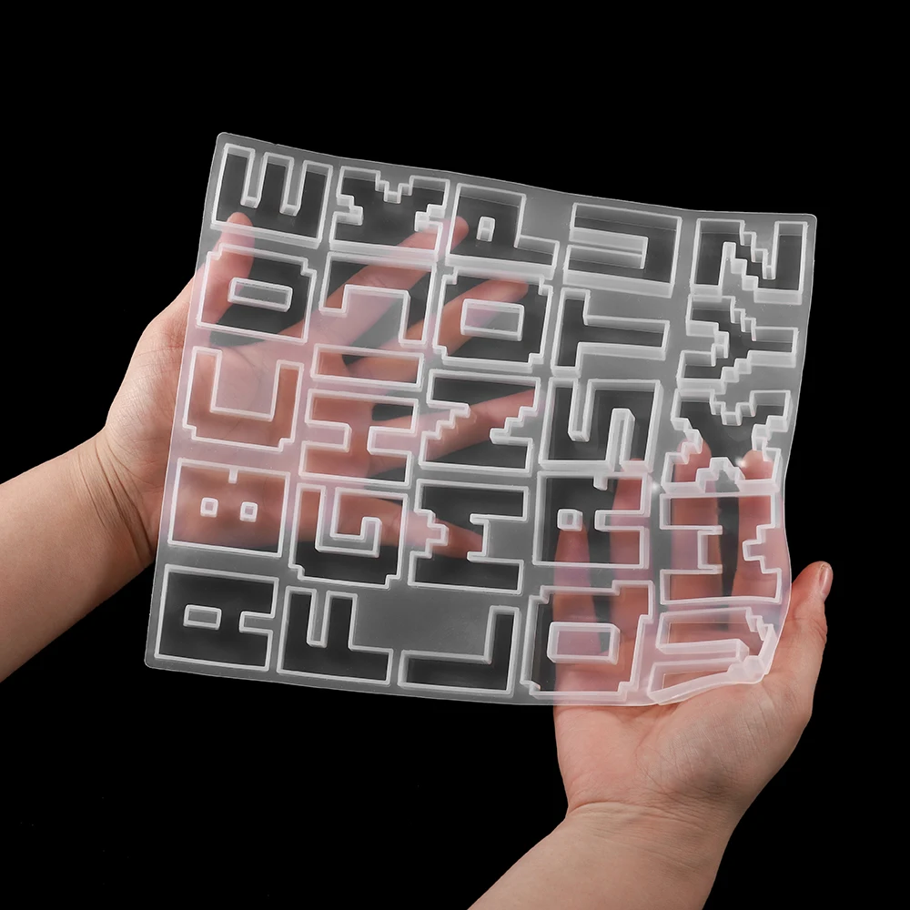 English Alphabet Epoxy Resin Molds Letter UV Resin Mold Silicone For DIY Jewelry Making Findings Supplies Casting Molds