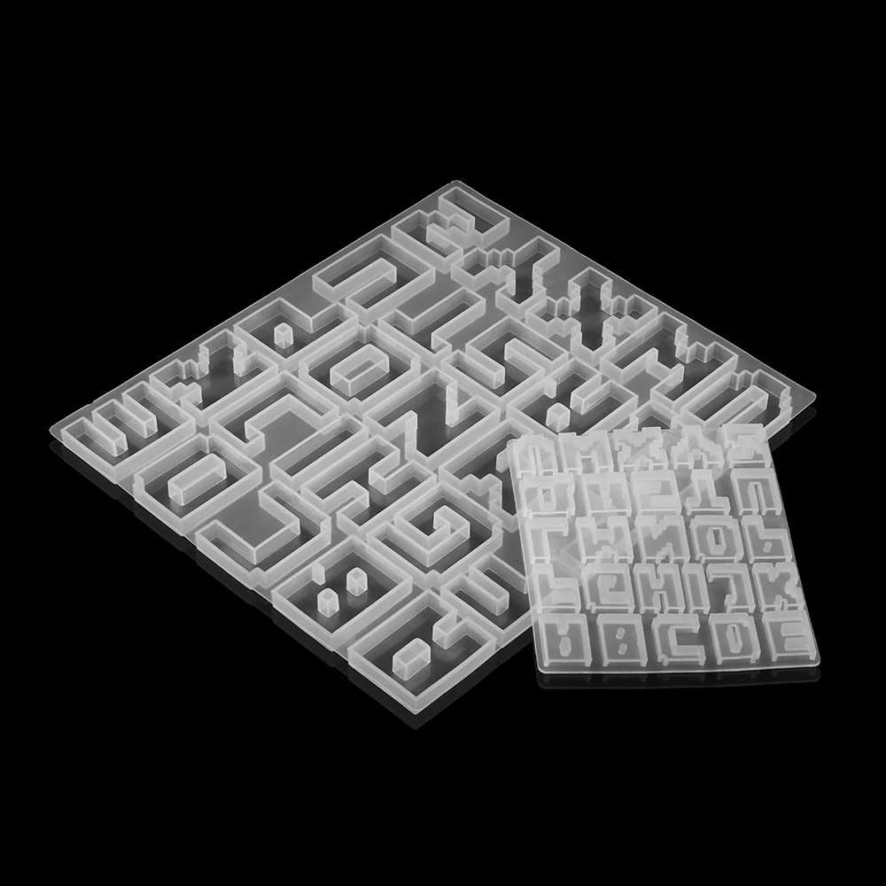 English Alphabet Epoxy Resin Molds Letter UV Resin Mold Silicone For DIY Jewelry Making Findings Supplies Casting Molds