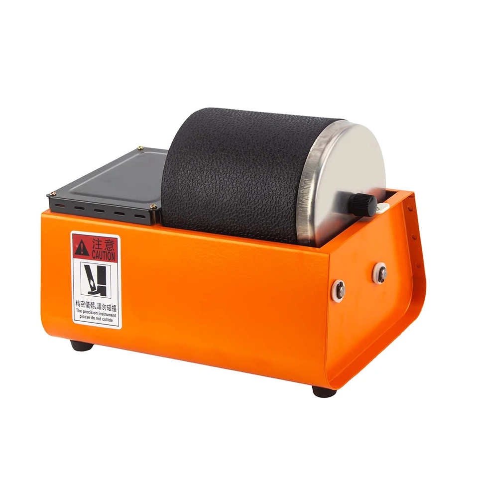 Mini Rotary Tumbler Polishing Machine for Jewelry Making Gold Silver Metal Finishing Barrel Polisher Tool