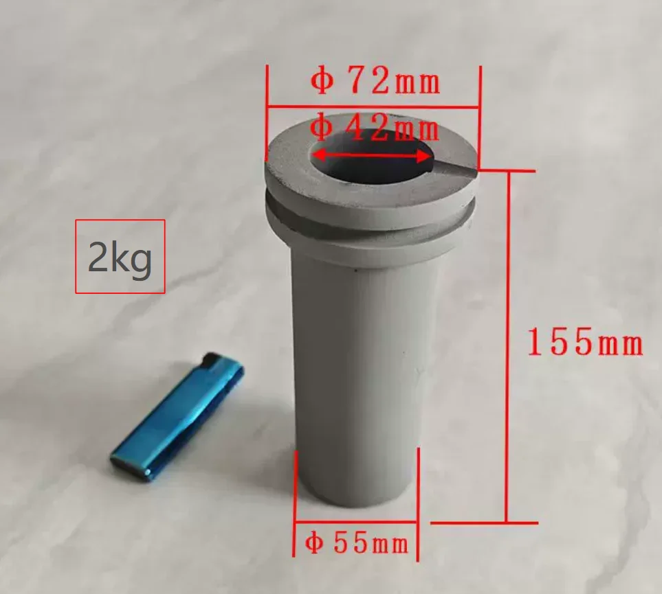 Electric Furnace Melting Crucible for Copper Aluminum Brass Bronze Metal Casting Foundry - Industrial Grade