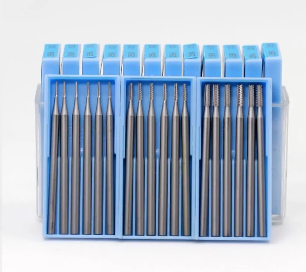 6pcs Jewelry Making Burs Set Shank 2.35mm jewelry ring Engraving Drill Carving Grinding Bits Jewelry Tools