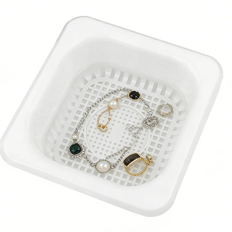 NIUPIKA Ultrasonic Cleaning Basket for Jewelry, Universal Container for Metal, Brass, Golden, Silver Cleaner