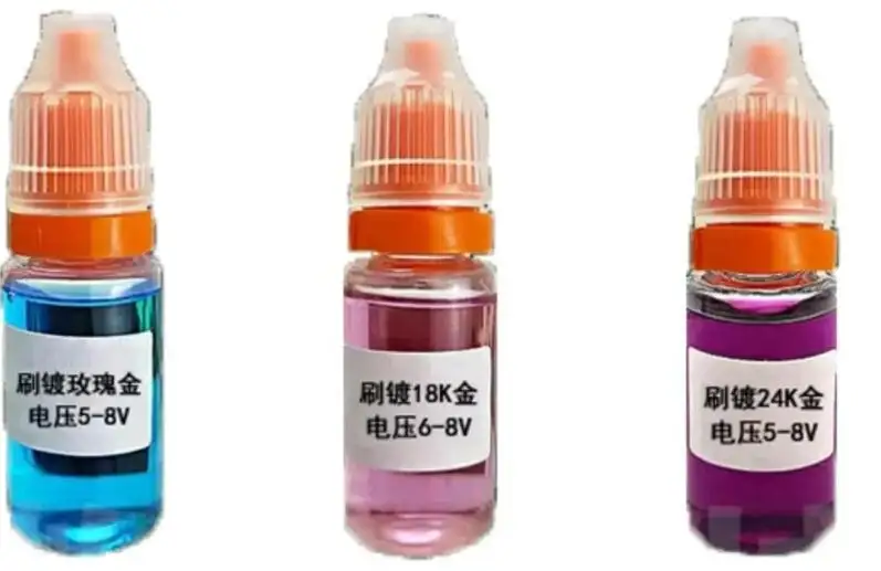 100ml 14K/18K/24K black gold Platinum Rhodium rose gold Soak Plating Solution Jewelry Bath Plating Electroplating Liquid PT Ag