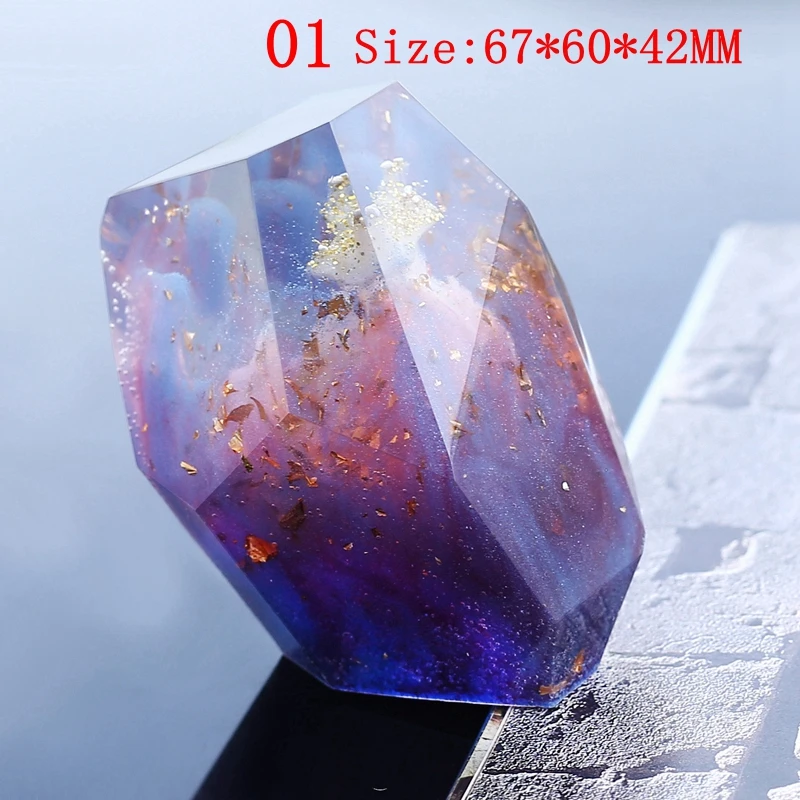 New Fashion 1PCS Cut Stone Square Transparent UV Resin Liquid Epoxy Silicone Mols for Ornamental Furnishing Articles Making