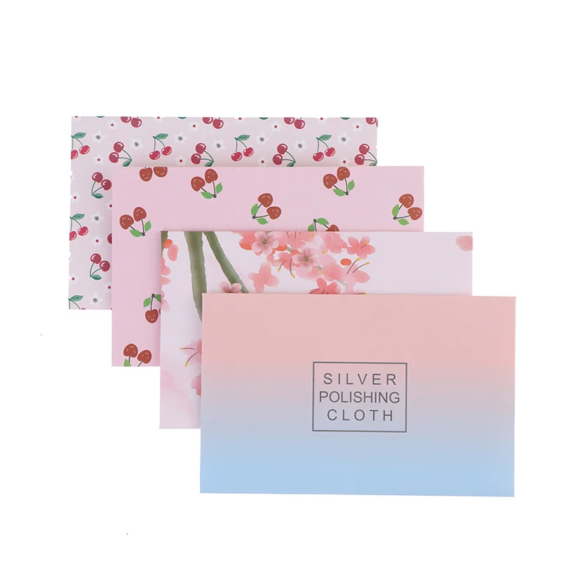 10pcs 925 Sterling silver Jewelry Cleaning Silver Polishing Cloth Soft Clean Wipe Wiping Cloth For Silver Gold Jewelry Tool