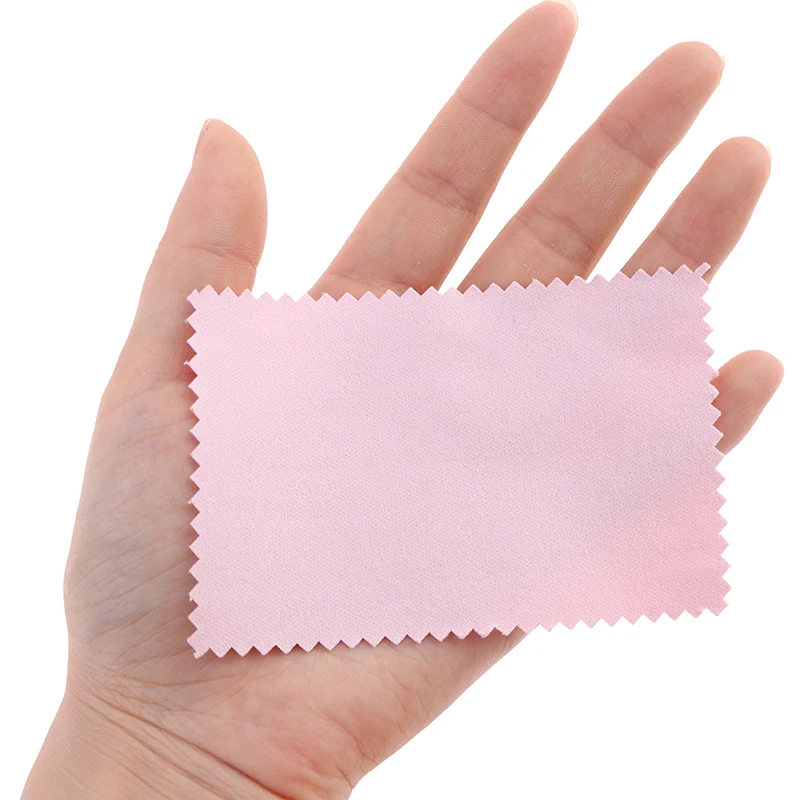 10pcs 925 Sterling silver Jewelry Cleaning Silver Polishing Cloth Soft Clean Wipe Wiping Cloth For Silver Gold Jewelry Tool