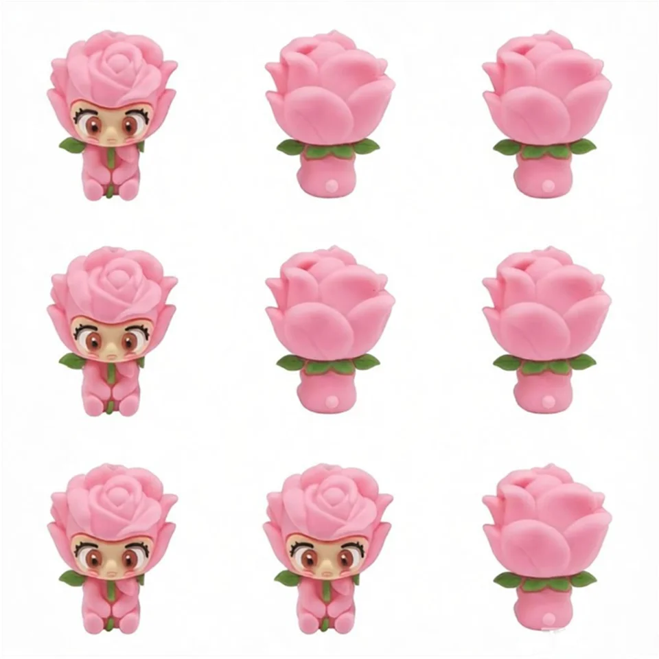 20Pcs New 3D Silicone Beads Food Grade Cartoon Focal Beads For Jewelry Making DIY Pen KeyChain Accessories Baby Silicone Beads