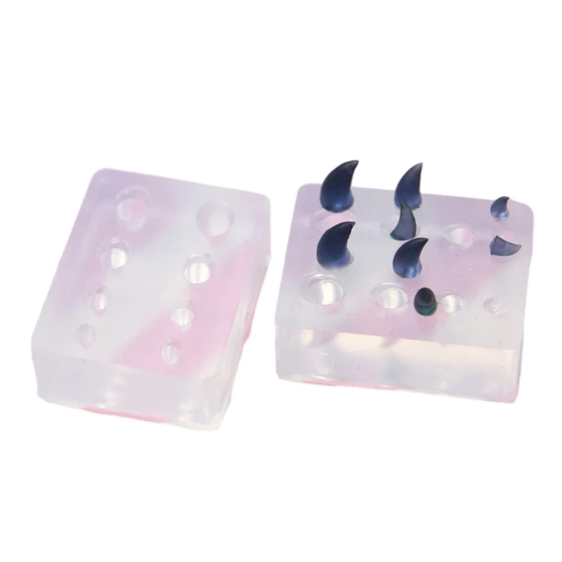 Devil Horn Silicone Mold Epoxy Resin Mould for DIY Jewelry, Decorations, Gifts K3ND