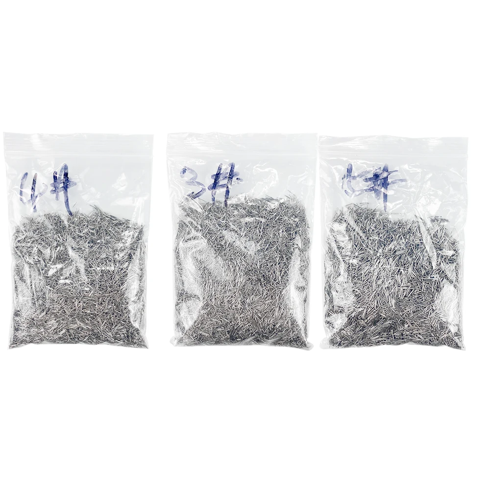 PHYHOO 200g Mini Pins Magnetic Tumbler Polisher Jewelry Polishing Needles Rotary Accessories Dia 0.3-0.5mm Media Stainless Steel