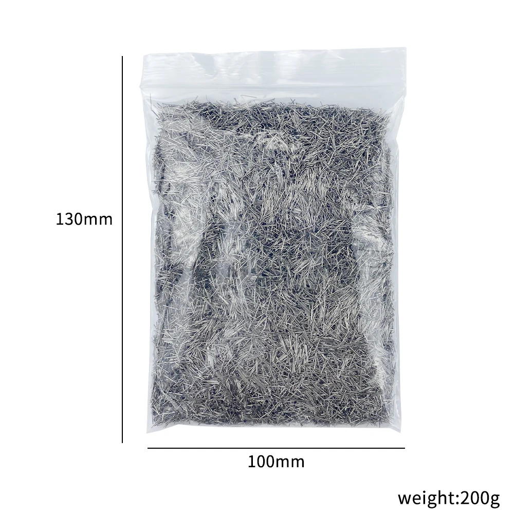 PHYHOO 200g Mini Pins Magnetic Tumbler Polisher Jewelry Polishing Needles Rotary Accessories Dia 0.3-0.5mm Media Stainless Steel