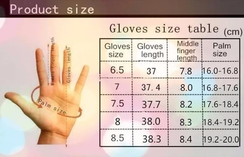 Women's Long Sheepskin Gloves With Colorful Leather and Thick Velvet Lining For Warmth and Winter Cold Protection Gloves