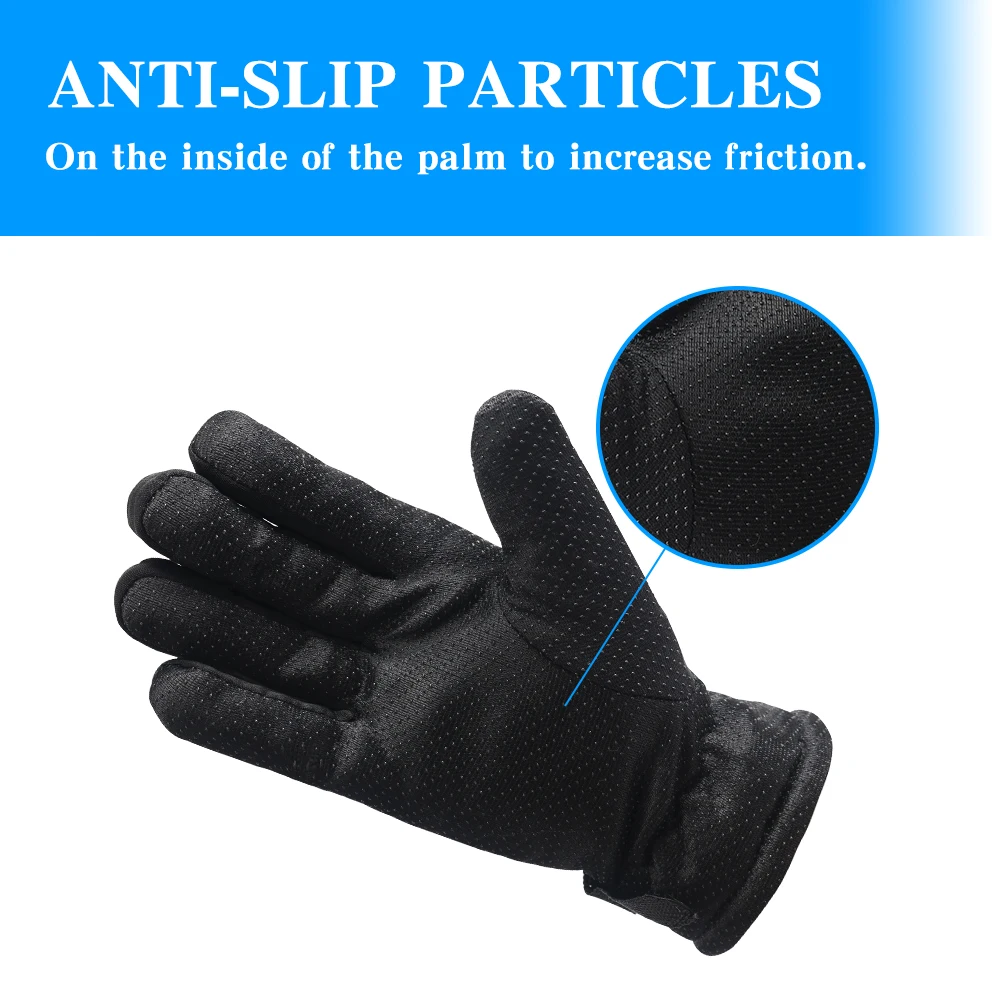 Winter Cycling Gloves Outdoor Waterproof Skiing Riding Hiking Motorcycle Warm Thickened Plush Gloves Unisex Thermal Sport Gloves