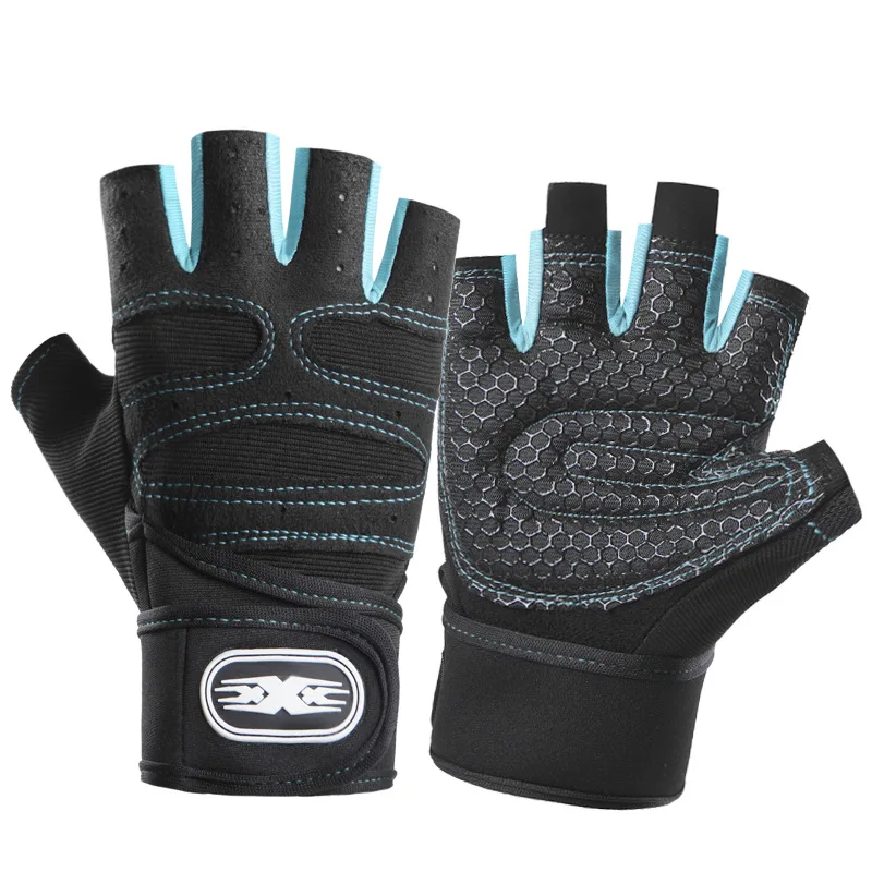 Fitness Half Finger Gloves Men Women Outdoor Sports Riding Gloves Gym Dumbbell Non Slip Horizontal Bar Exercise Training Gloves