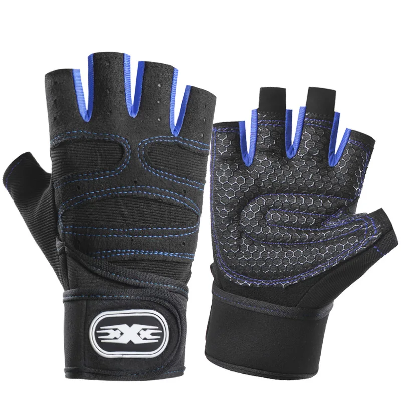 Fitness Half Finger Gloves Men Women Outdoor Sports Riding Gloves Gym Dumbbell Non Slip Horizontal Bar Exercise Training Gloves