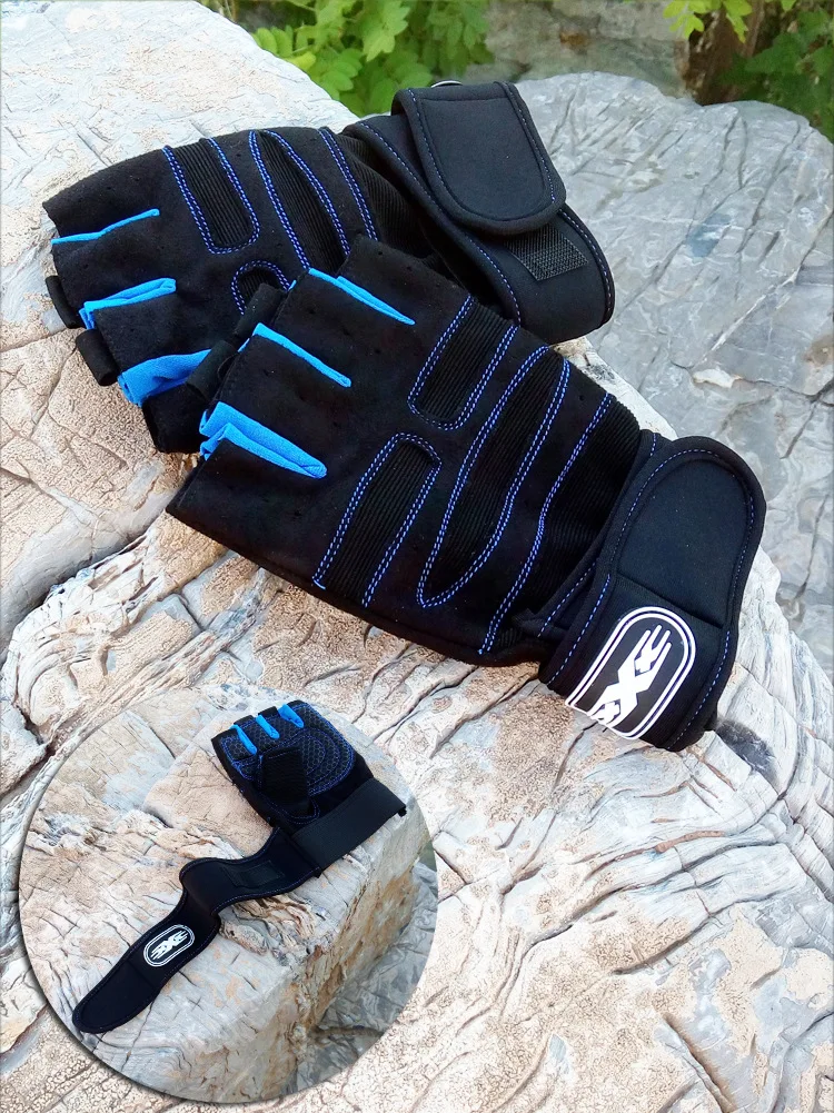 Fitness Half Finger Gloves Men Women Outdoor Sports Riding Gloves Gym Dumbbell Non Slip Horizontal Bar Exercise Training Gloves