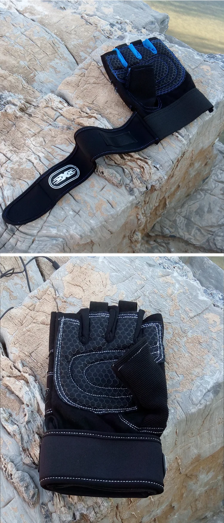 Fitness Half Finger Gloves Men Women Outdoor Sports Riding Gloves Gym Dumbbell Non Slip Horizontal Bar Exercise Training Gloves