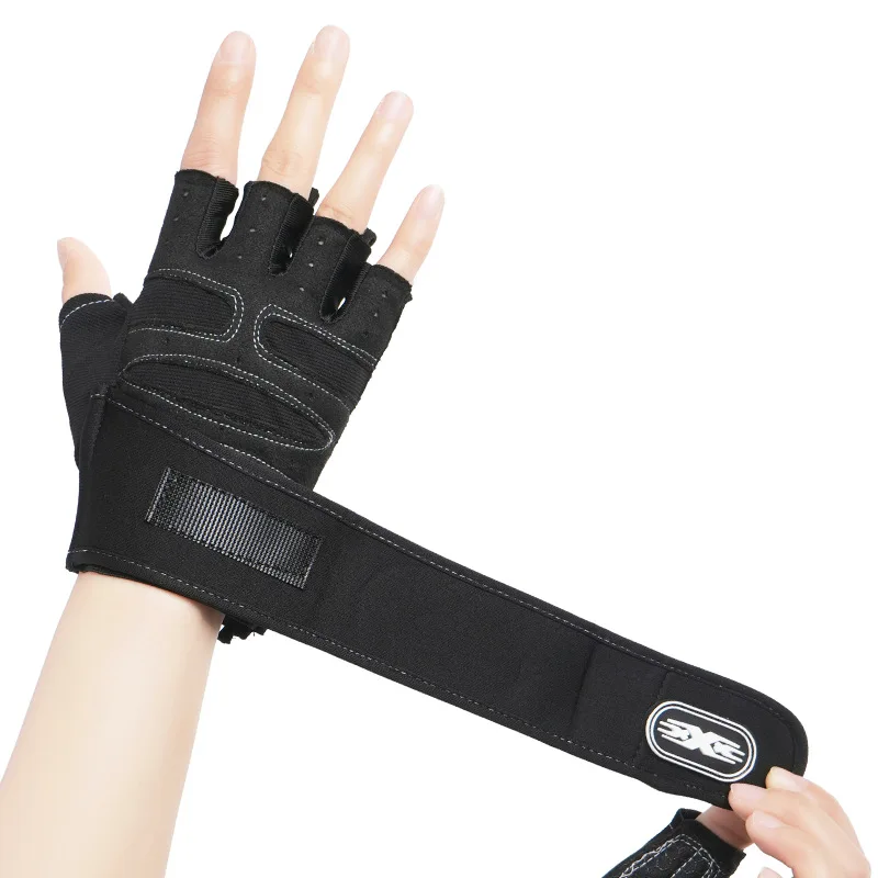Fitness Half Finger Gloves Men Women Outdoor Sports Riding Gloves Gym Dumbbell Non Slip Horizontal Bar Exercise Training Gloves