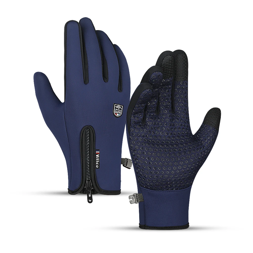 Men's and Women's Autumn and Winter Cycling Gloves - Upgraded Touchscreen Warm Knitted Gloves for Cold Weather, Suitable for Run