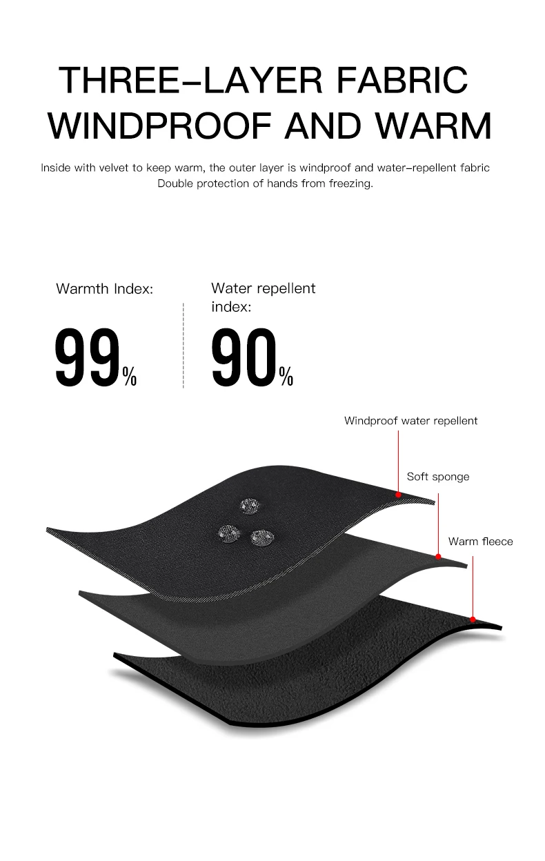 Men's and Women's Autumn and Winter Cycling Gloves - Upgraded Touchscreen Warm Knitted Gloves for Cold Weather, Suitable for Run
