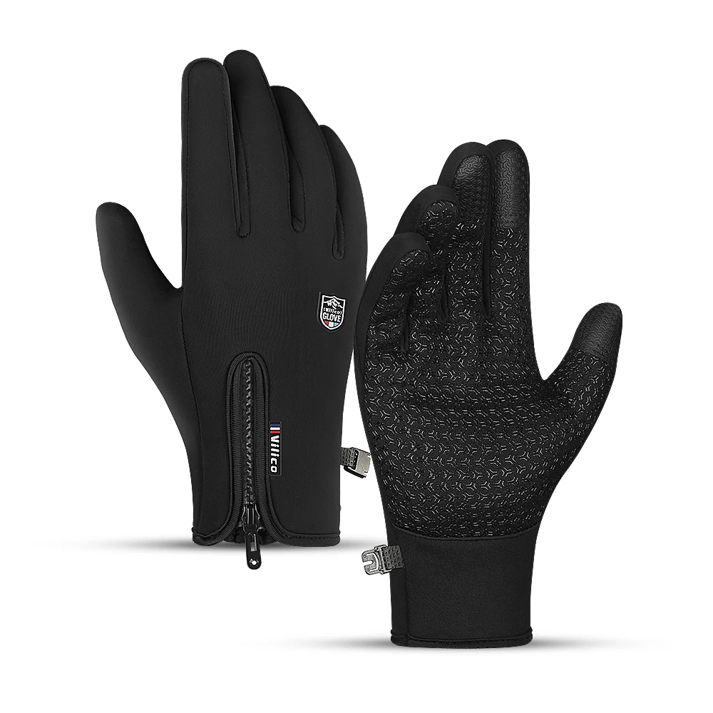 Men's and Women's Autumn and Winter Cycling Gloves - Upgraded Touchscreen Warm Knitted Gloves for Cold Weather, Suitable for Run