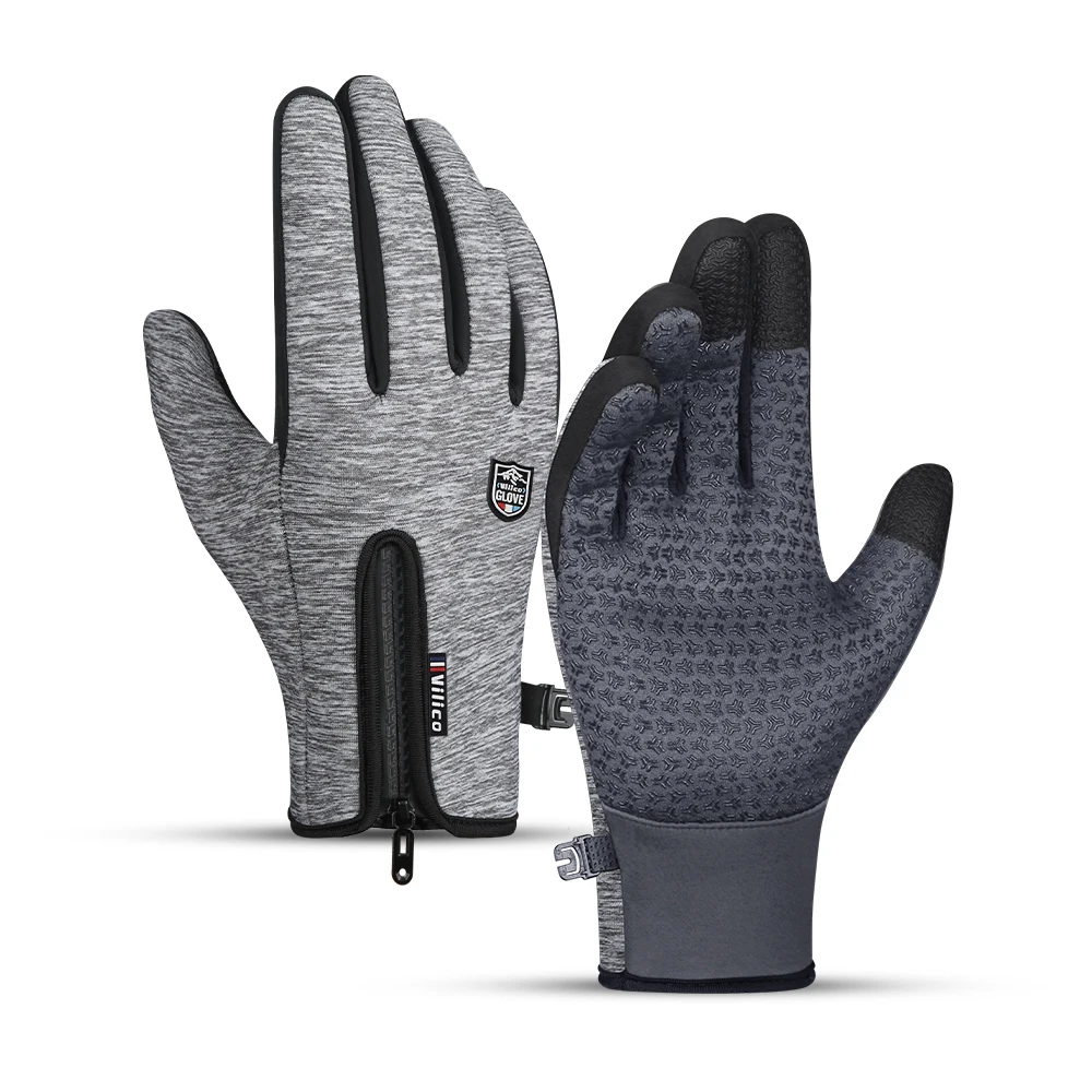 Men's and Women's Autumn and Winter Cycling Gloves - Upgraded Touchscreen Warm Knitted Gloves for Cold Weather, Suitable for Run