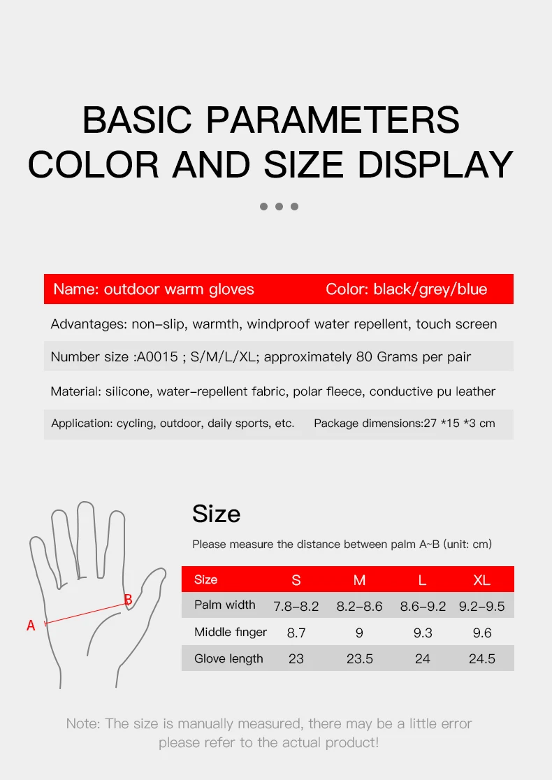 Men's and Women's Autumn and Winter Cycling Gloves - Upgraded Touchscreen Warm Knitted Gloves for Cold Weather, Suitable for Run