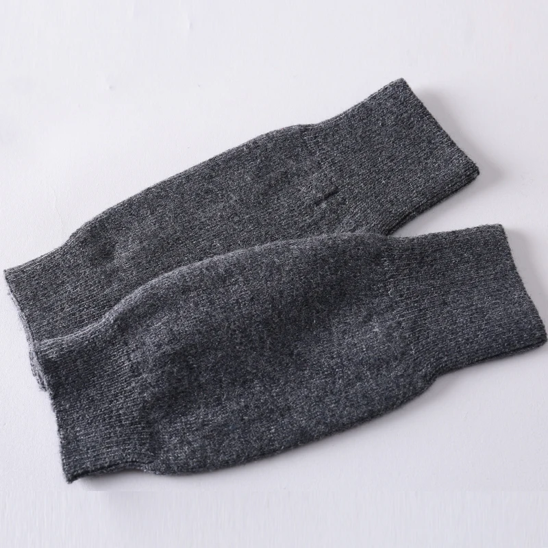 MERRILAMB Fashion Women's Cashmere Wool Blend Gloves Unisex Winter Knitted Mittens Warm Solid Knitwear Wrist Gloves