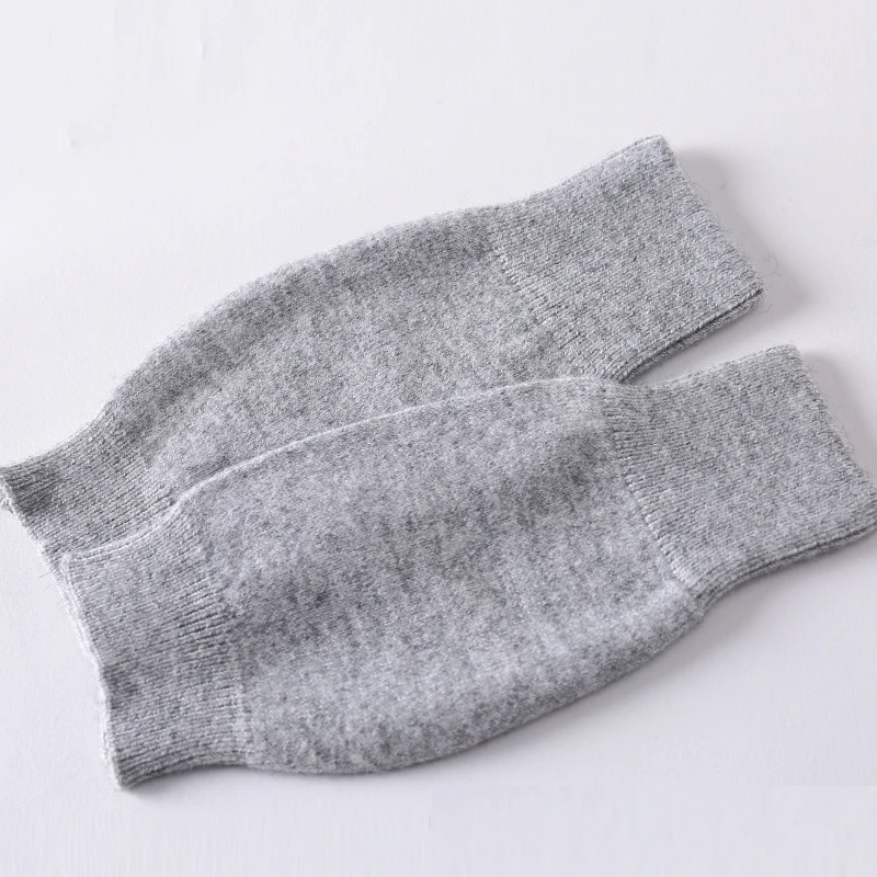 MERRILAMB Fashion Women's Cashmere Wool Blend Gloves Unisex Winter Knitted Mittens Warm Solid Knitwear Wrist Gloves
