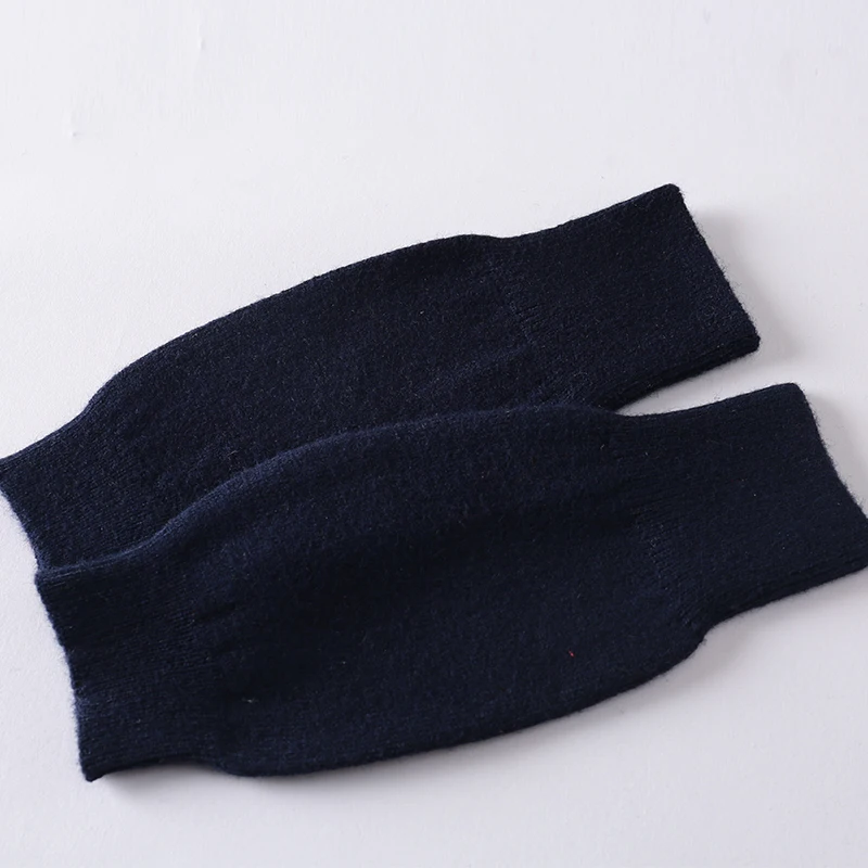 MERRILAMB Fashion Women's Cashmere Wool Blend Gloves Unisex Winter Knitted Mittens Warm Solid Knitwear Wrist Gloves