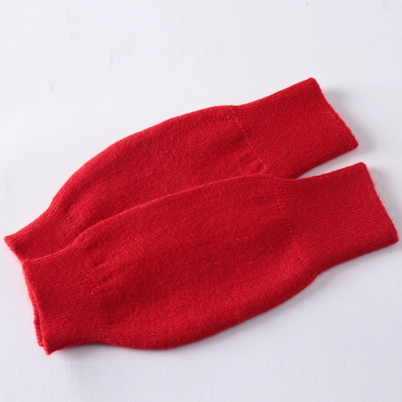 MERRILAMB Fashion Women's Cashmere Wool Blend Gloves Unisex Winter Knitted Mittens Warm Solid Knitwear Wrist Gloves