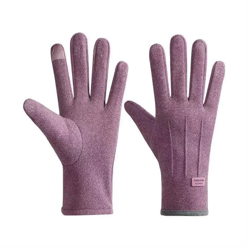 Women Winter Touchscreen Gloves Thicken Warm Fleece Guantes Windproof Thermal Running Gloves Plus Velvet Gloves For Driving