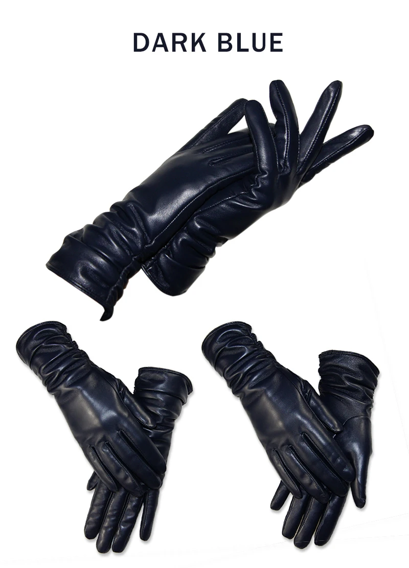 CHING YUN New Women Genuine Leather Gloves Winter Autumn Ladies Fashion Brand Sheepskin Thicken Arm Sleeve Warm Leather YV01