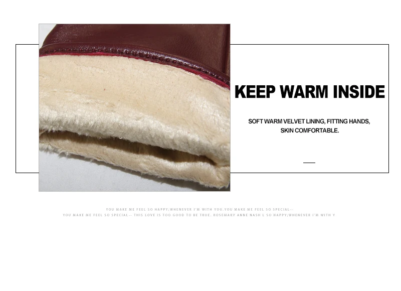 CHING YUN New Women Genuine Leather Gloves Winter Autumn Ladies Fashion Brand Sheepskin Thicken Arm Sleeve Warm Leather YV01