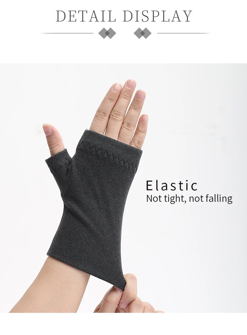Winter Outdoor Sports Warm Half Finger Gloves for Women and Men Non-Slip Students Cycling Cold Office Bare Finger Gloves