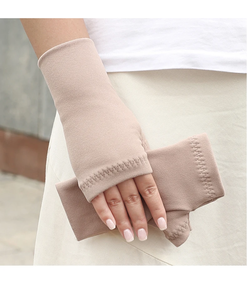 Winter Outdoor Sports Warm Half Finger Gloves for Women and Men Non-Slip Students Cycling Cold Office Bare Finger Gloves