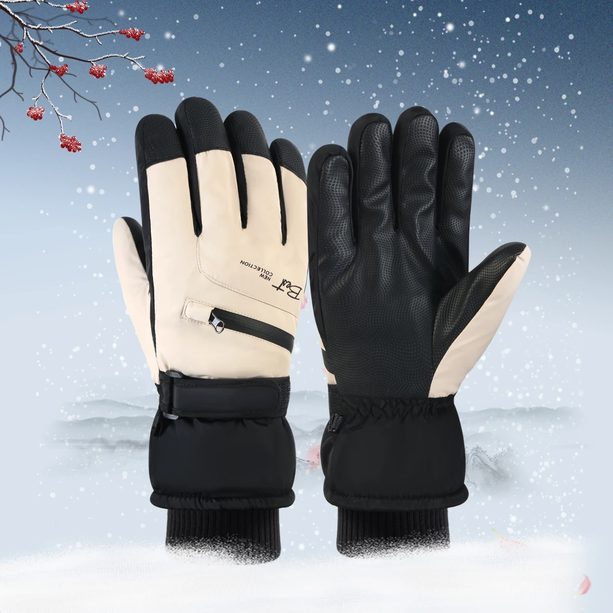 Winter Warm Ski Gloves for Snowboarding Outdoor Cycling Thermal Waterproof Touch Screen Windproof Sports Gloves